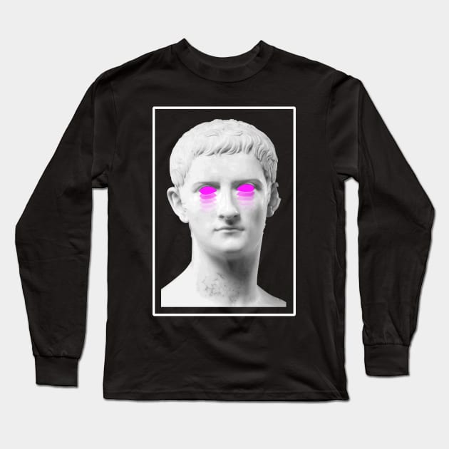 Aesthetic Greek Bust | Vaporwave Long Sleeve T-Shirt by MeatMan